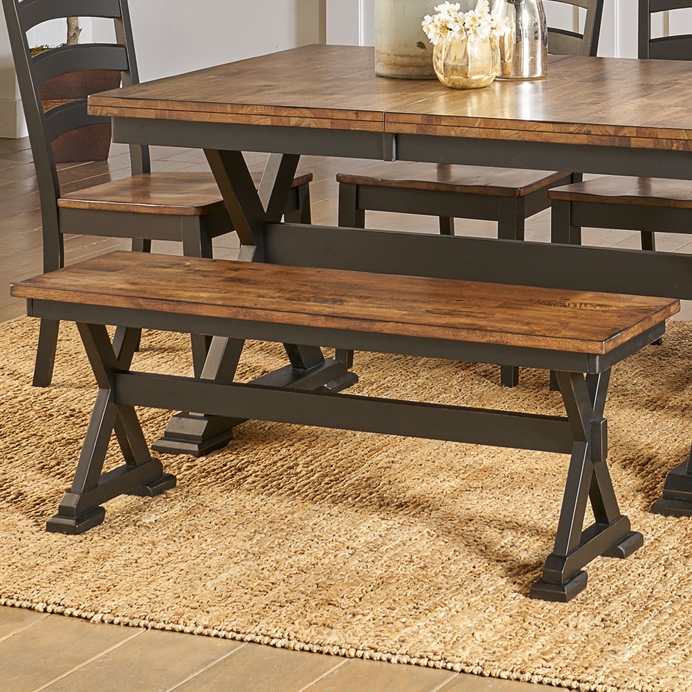 A-America STOBL295K Stormy Ridge Bench W/ Wood Seat A-America STOBL295K Stormy Ridge Bench W/ Wood Seat