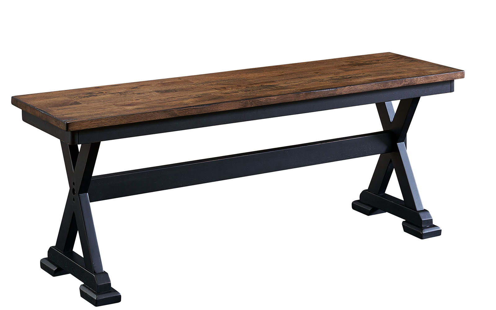 A-America STOBL295K Stormy Ridge Bench W/ Wood Seat A-America STOBL295K Stormy Ridge Bench W/ Wood Seat