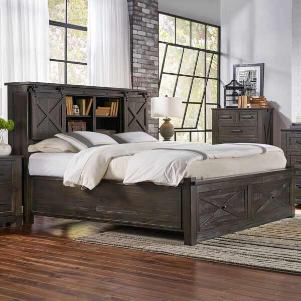 A-America SUVCL5231 Sun Valley Cal King Storage Bed W/Ftbd Bench