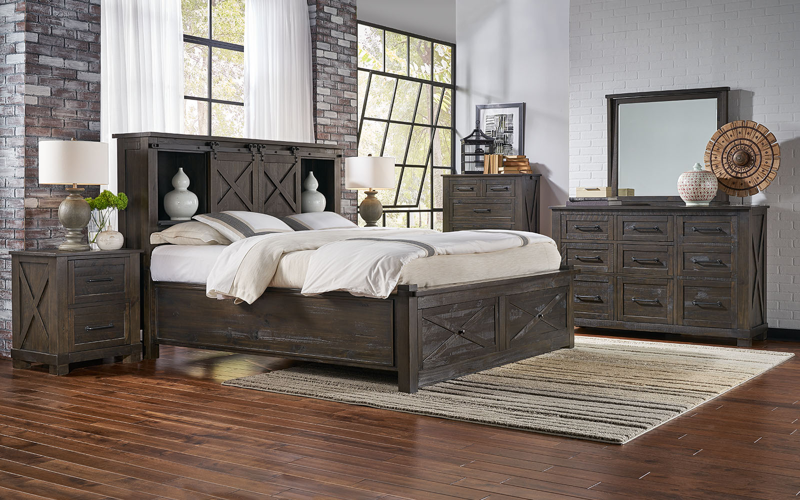 A-America SUVCL5231 Sun Valley Cal King Storage Bed W/Ftbd Bench A-America SUVCL5231 Sun Valley Cal King Storage Bed W/Ftbd Bench
