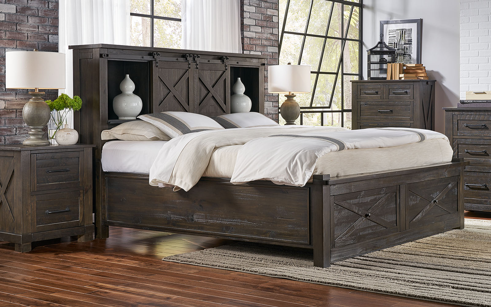 A-America SUVCL5231 Sun Valley Cal King Storage Bed W/Ftbd Bench A-America SUVCL5231 Sun Valley Cal King Storage Bed W/Ftbd Bench
