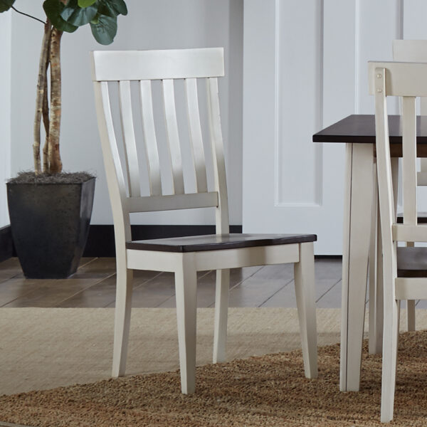 A-America TOLCH235K Toluca Slatback Side Chair W/ Wood Seat