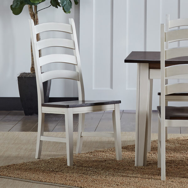 A-America TOLCH275K Toluca Ladderback Side Chair W/ Wood Seat