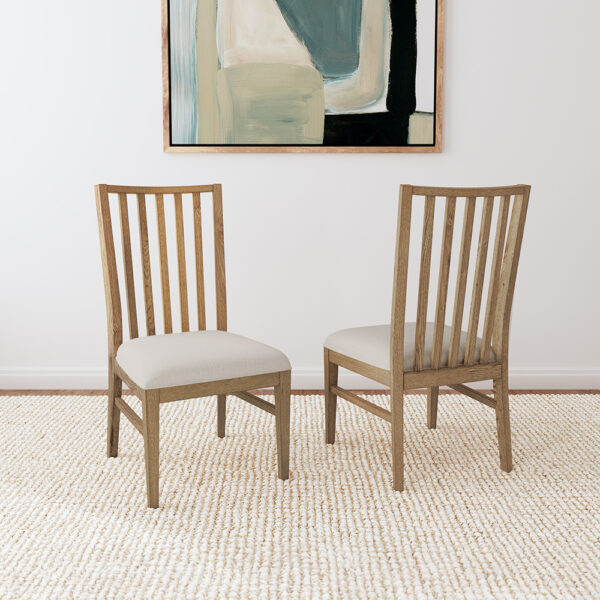 A-America WETAC245K Weston Slatback UPH Seat Chair