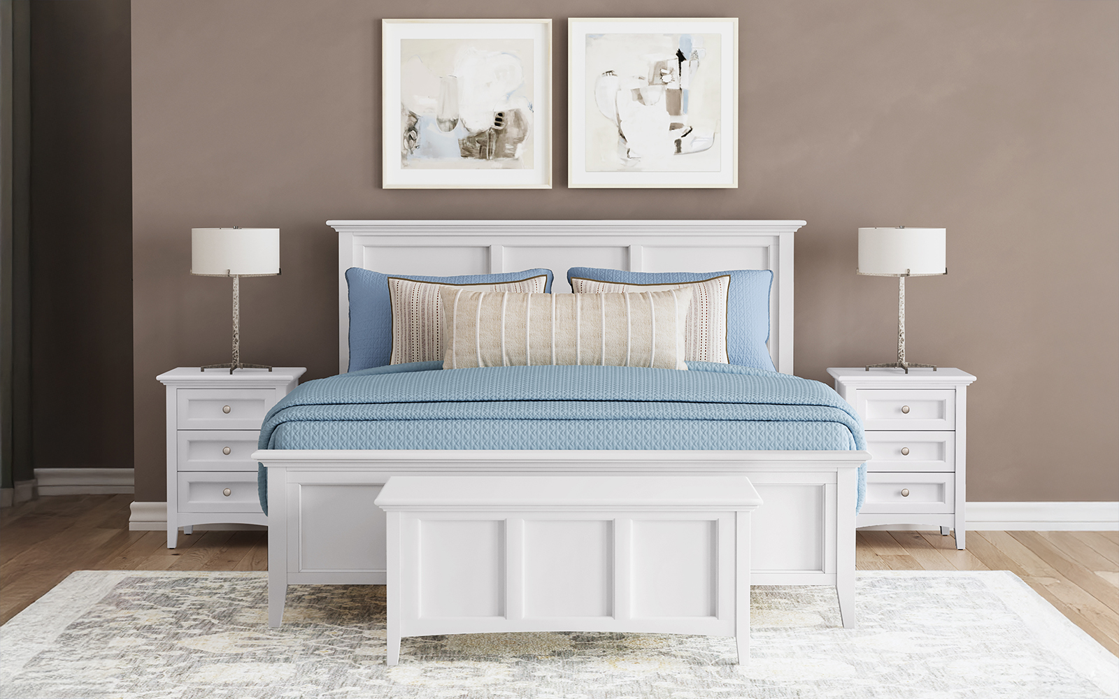 A-America WSLWH5130 Westlake King Panel Bed A-America WSLWH5130 Westlake King Panel Bed
