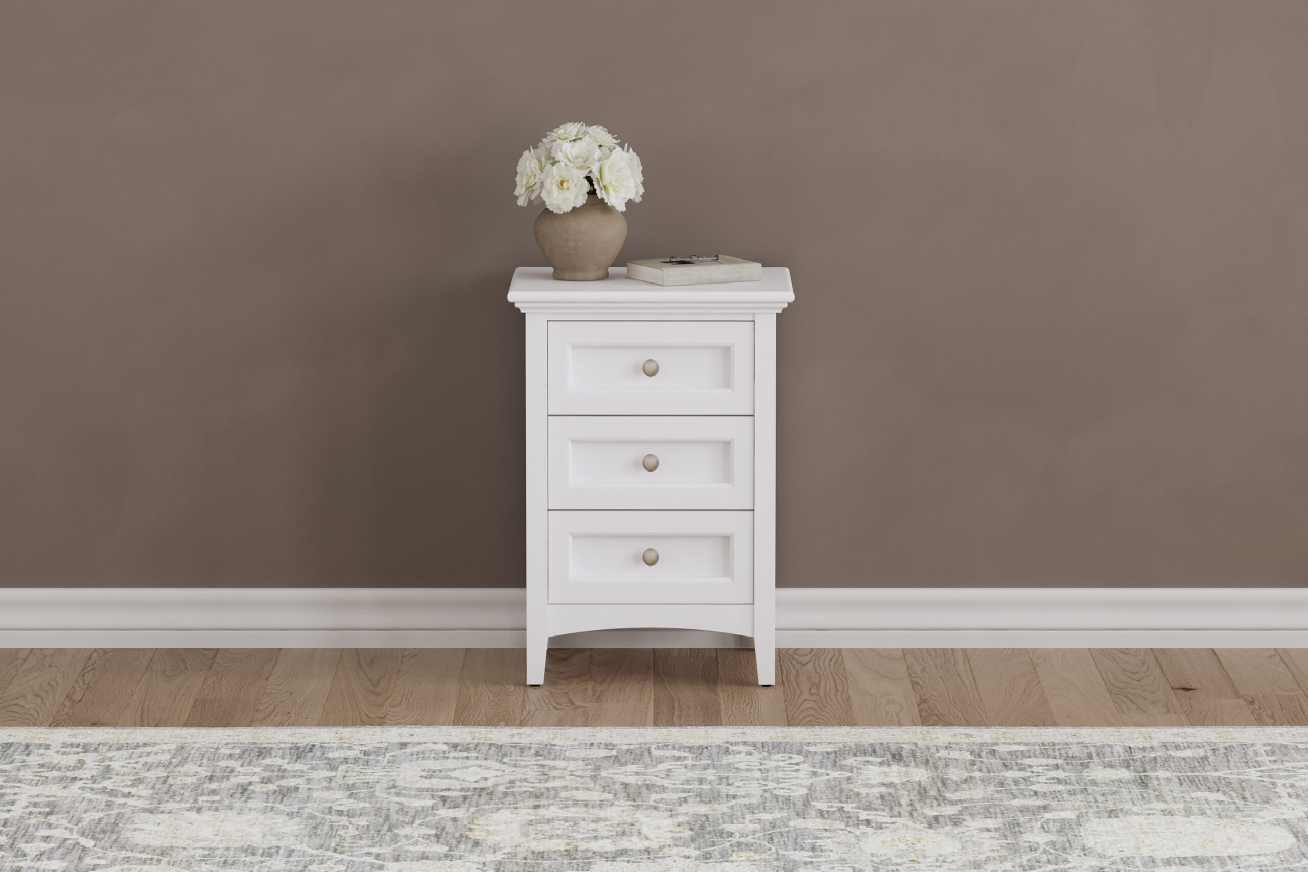 A-America WSLWH5750 Westlake 3-Drawer Nightstand A-America WSLWH5750 Westlake 3-Drawer Nightstand