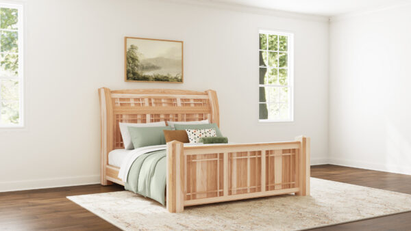 A-America AHINT5070 Amish Highlands Queen Arch Panel Bed