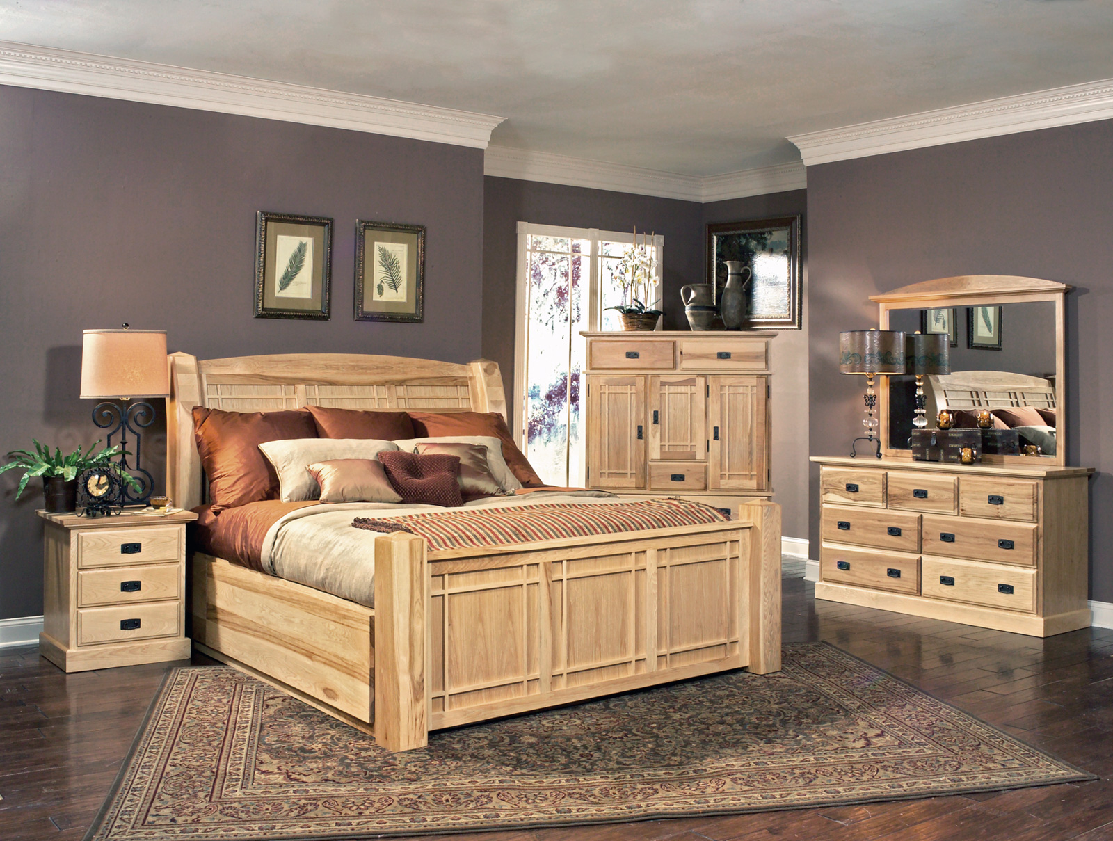 A-America AHINT5171 Amish Highlands King Arch Panel Bed W/Storage A-America AHINT5171 Amish Highlands King Arch Panel Bed W/Storage
