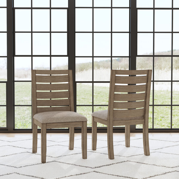 A-America ANADT245K Anacortes Ladderback Side Chair Uph Seat