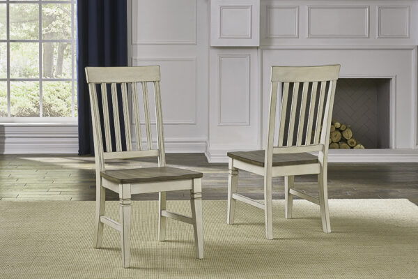 A-America BEAPW275K Beacon Slatback Chair With Wood Seat