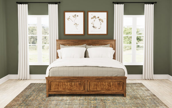 A-America BNDRU5030 Bandalier Queen Panel Bed