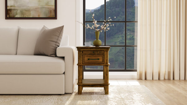 A-America BNDRU7020 Bandalier Chairside Table