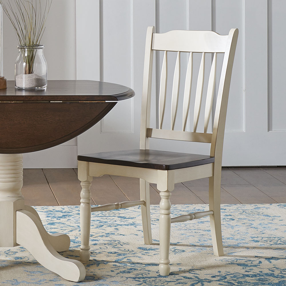 A-America BRICO267K British Isles Slatback Sidechair W/ Wood Seat A-America BRICO267K British Isles Slatback Sidechair W/ Wood Seat