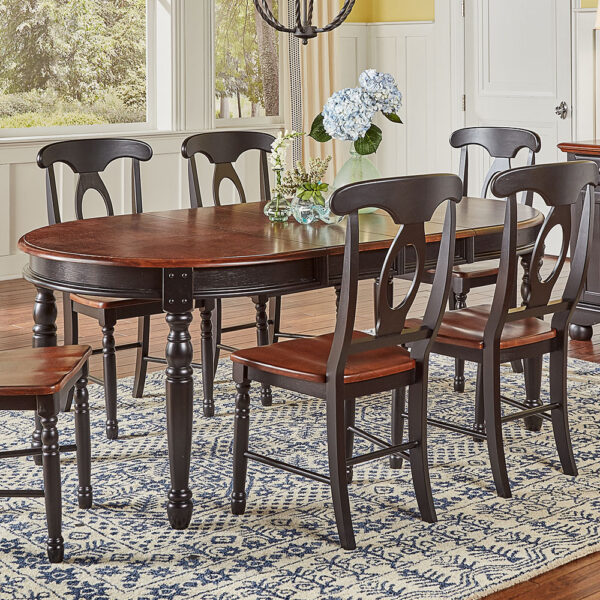 A-America BRIOB6310 British Isles Leg Table W/2-12 Leaves