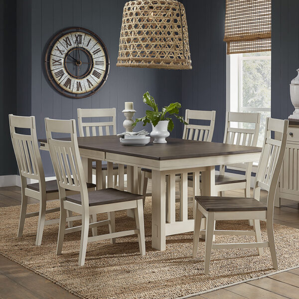 A-America BRMSO6330 Bremerton 42 X 60-78 Top Trestle Table - Slat Base