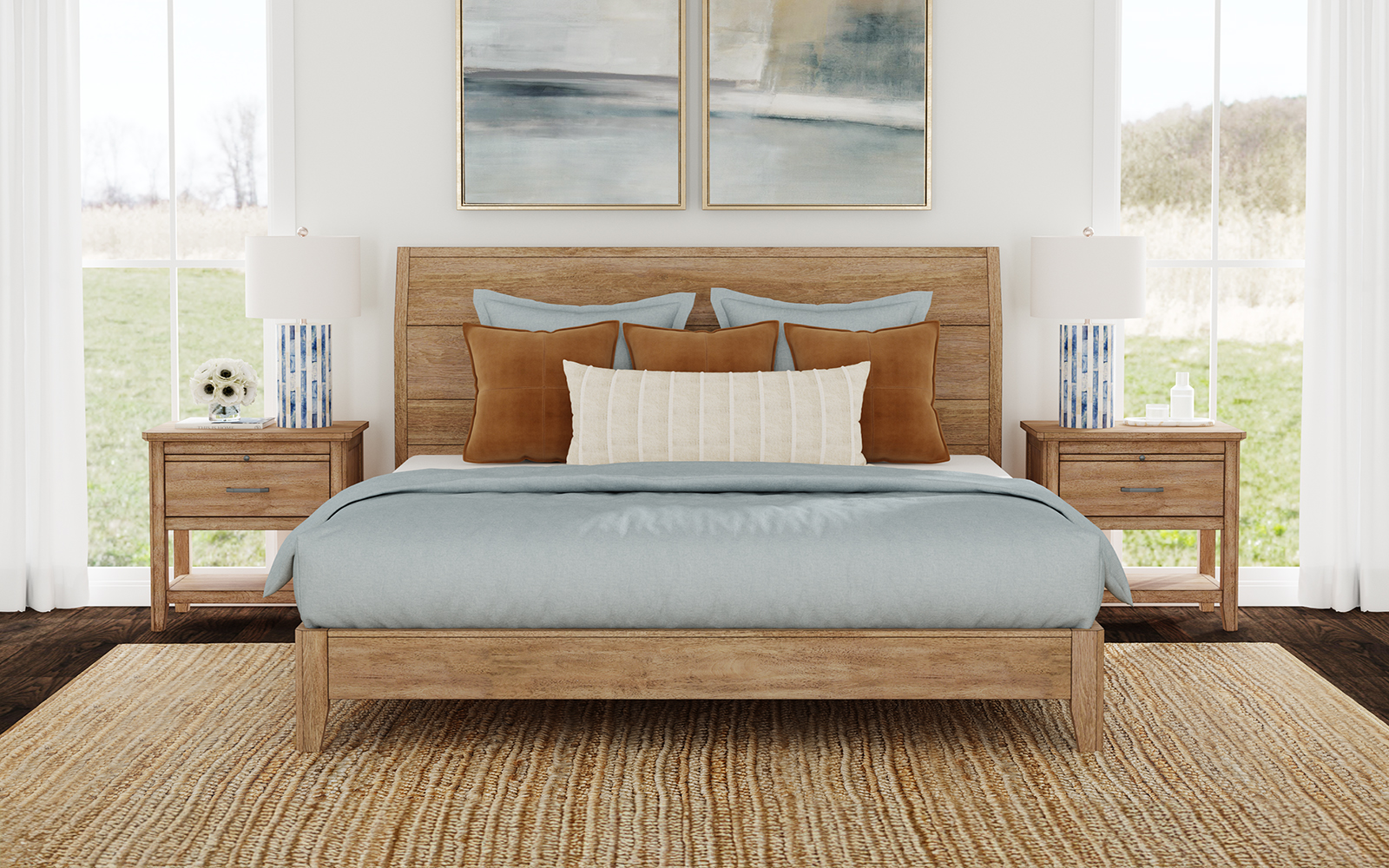 A-America GEOBT5130 Geo Heights King Panel Bed A-America GEOBT5130 Geo Heights King Panel Bed