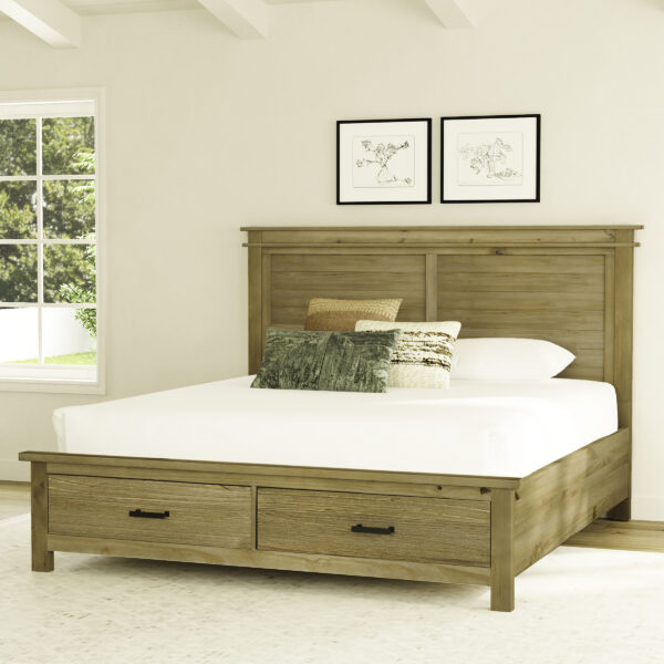 A-America GLPGJ5031 Glacier Point Queen Storage Bed