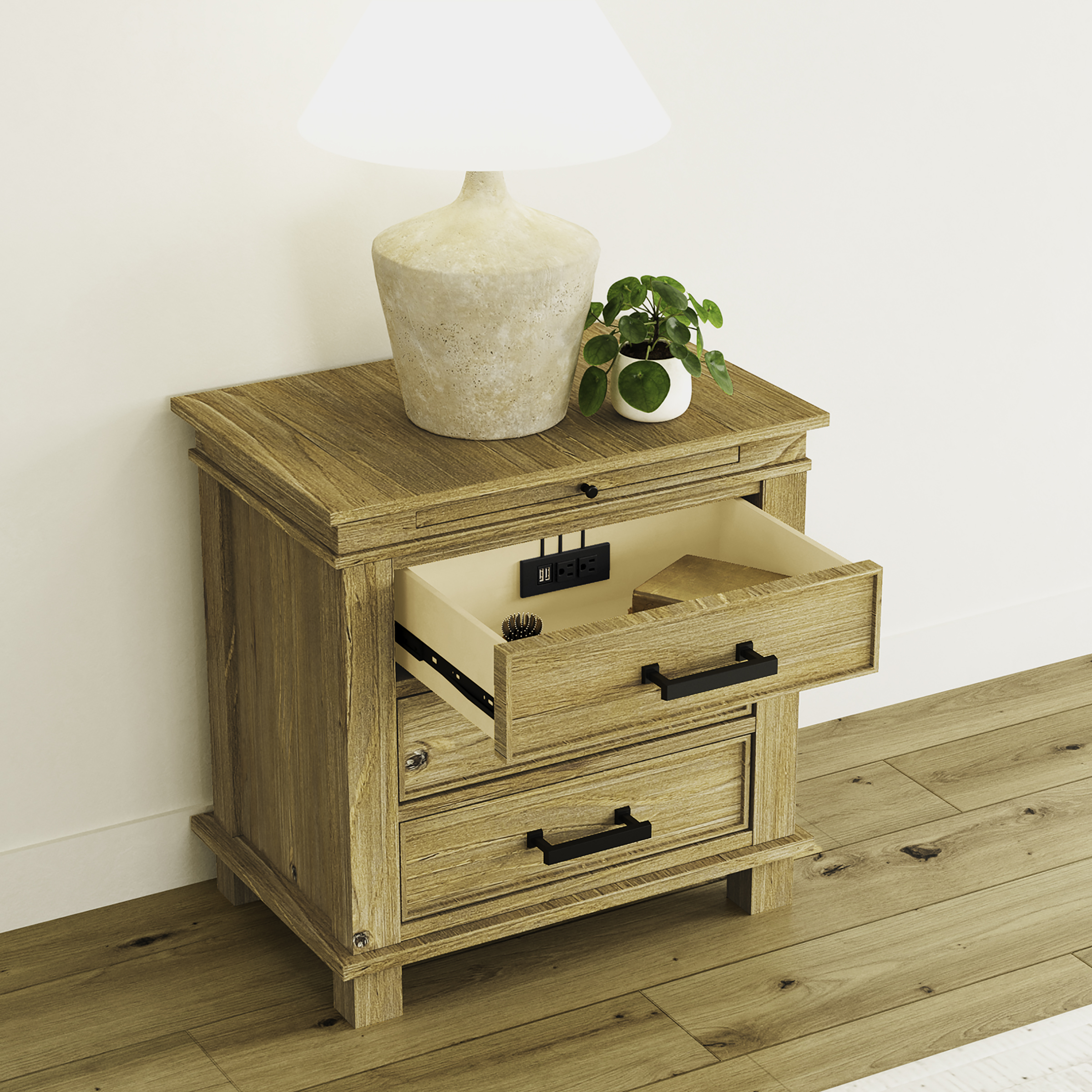A-America GLPGJ5750 Glacier Point Nightstand A-America GLPGJ5750 Glacier Point Nightstand