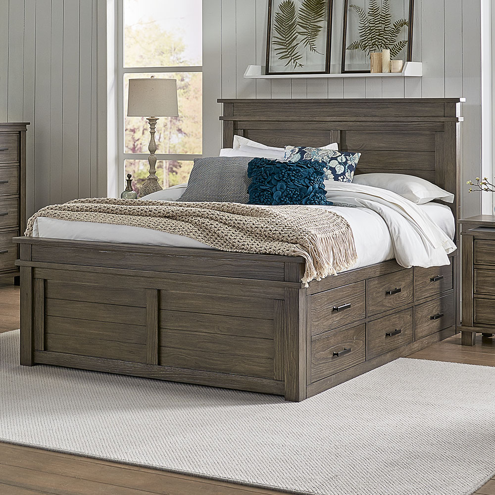 A-America GLPGR5151 Glacier Point King Captain Bed A-America GLPGR5151 Glacier Point King Captain Bed