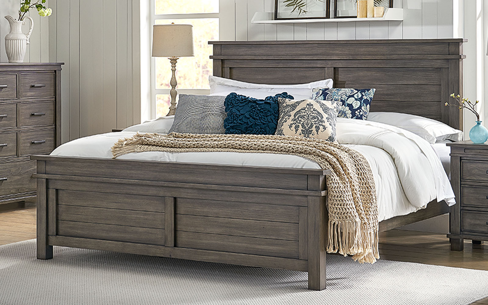 A-America GLPGR5230 Glacier Point Cal King Panel Bed A-America GLPGR5230 Glacier Point Cal King Panel Bed