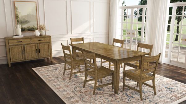 A-America LEUTJ617L Leucadia 3-Leaf Extension Table A-America LEUTJ617L Leucadia 3-Leaf Extension Table